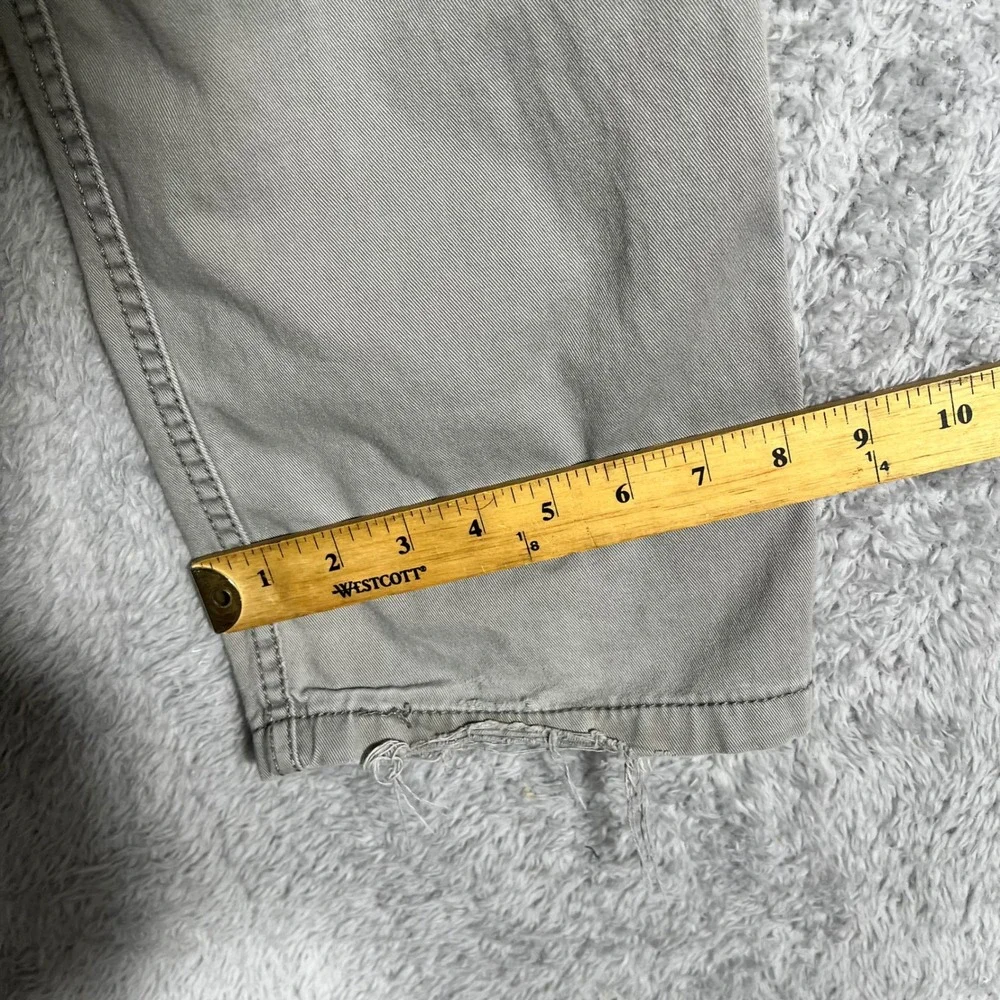 Levis Mens Gray Cotton Twill Multi Pocket Cargo Pants 31x30 Straight Leg Pants